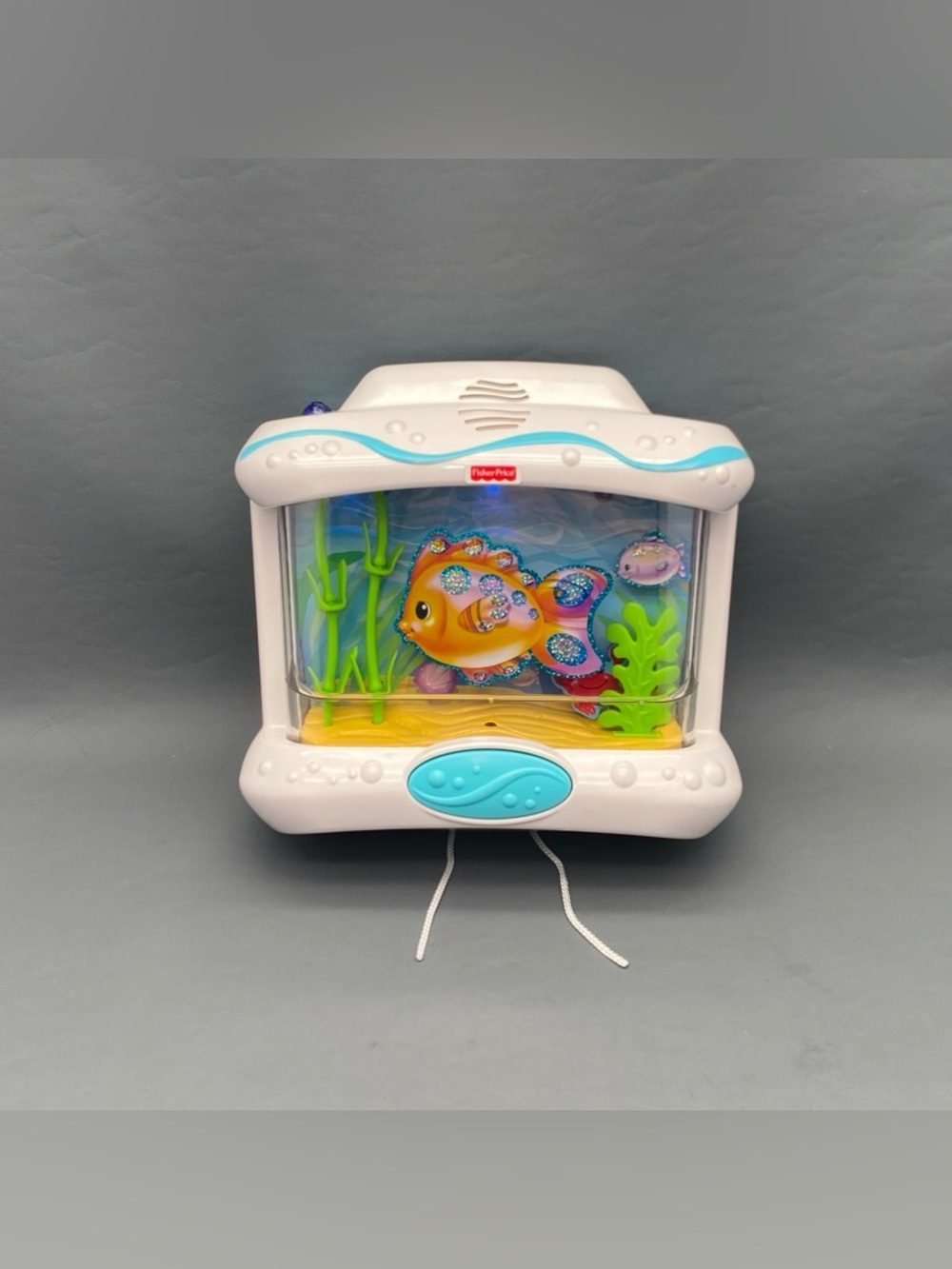 Fisher Price Ocean Wonder Aquarium Light Sound Crib Soother Toy Works